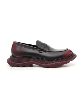 Alexander McQueen Chunky Sole Loafers 2 Tone Penny Loafers