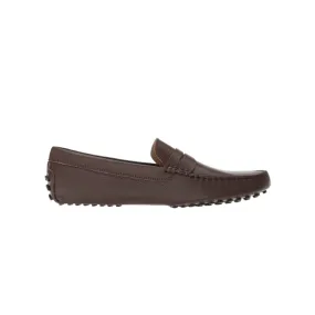 LACOSTE 7-35CAM011811I CONCOURS 118 MN'S (Medium) Brown/Black Leather Lifestyle Loafers Runway Glow Flexible Fit