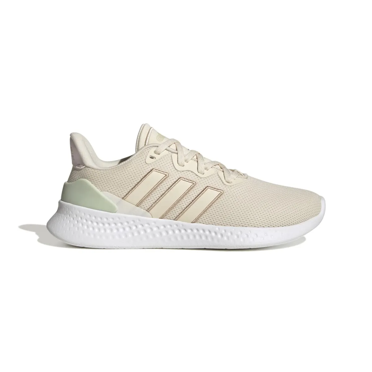 City Chic Campus Hike ADIDAS GZ6773 PUREMOTION SE WMN'S (Medium) White/Beige/Green Textile Running Shoes