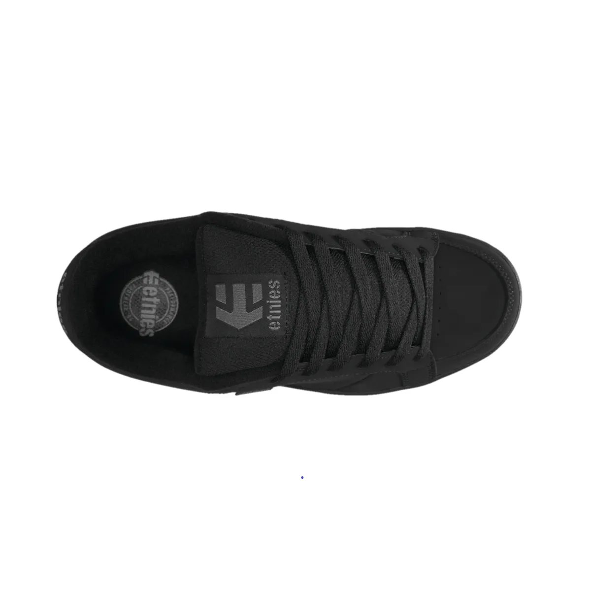 ETNIES 4101000091 003 KINGPIN MN'S (Medium) Black/Black Nubuck & Synthetic Skate Shoes Pro Skate All Weather Ride