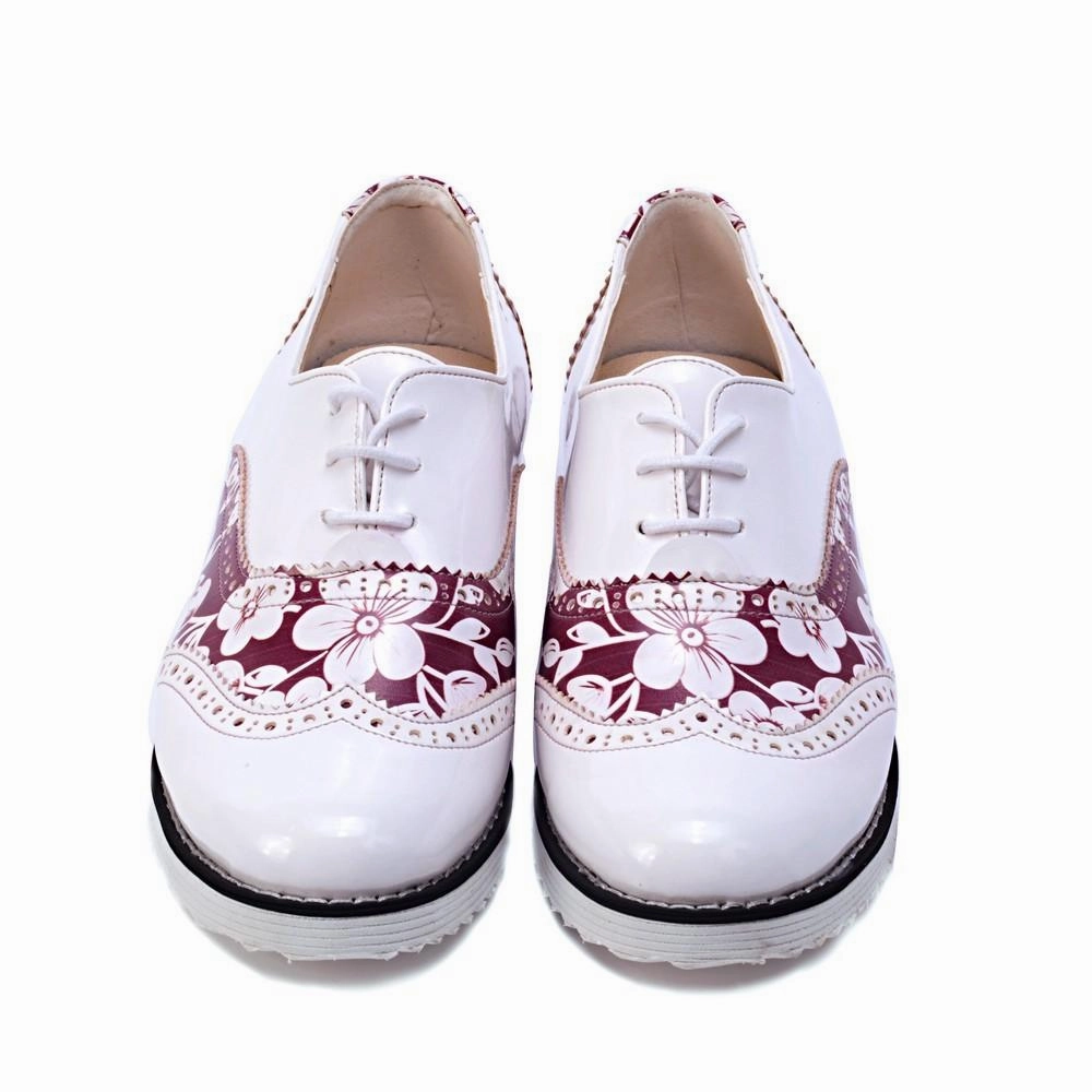 lightweight fabric Long Move Flowers Oxford Shoes GNG302