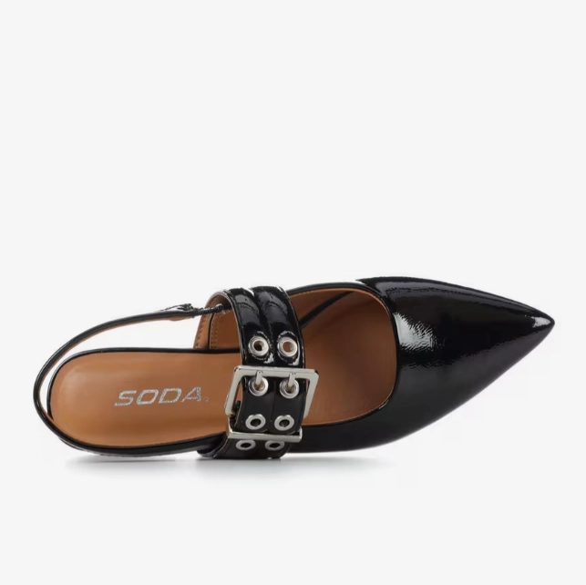 Flat 1/6 Scale In Fashion Doll Shoes GOLA, Soda, Gola-S- Women's Slingback Shoes (7-11)