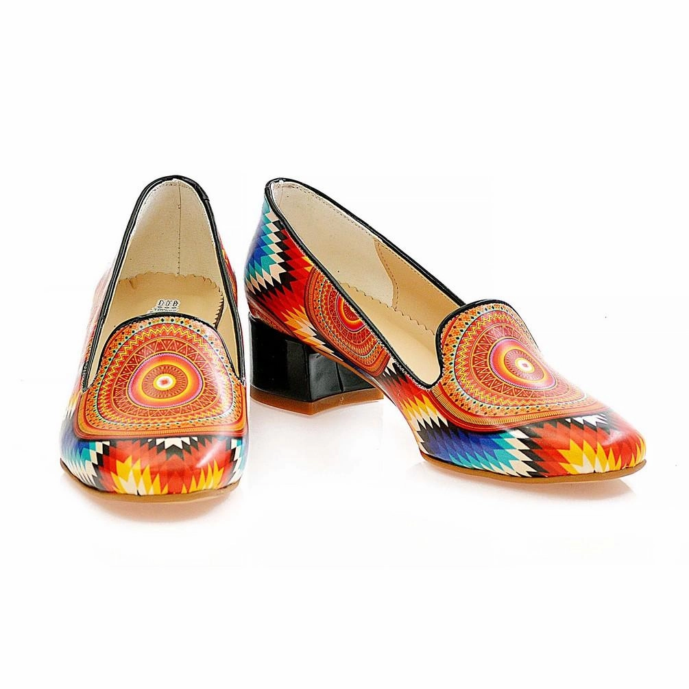 Craftsmanship Pattern Career Heel Shoes BYZ215