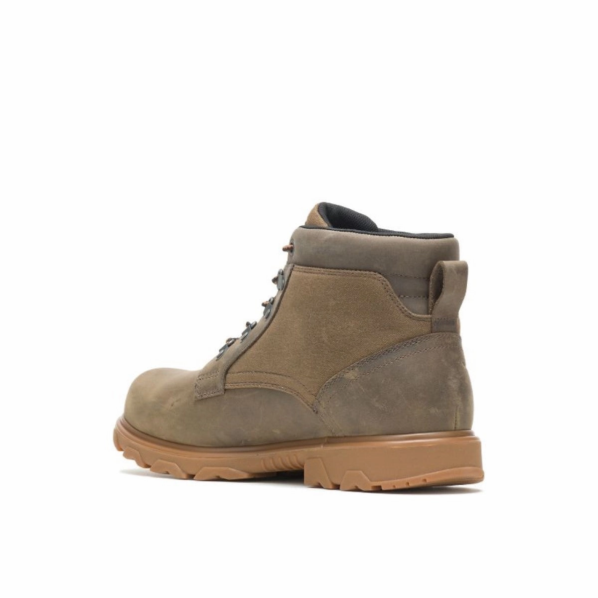 Comfort Technology Non Slip Sole WOLVERINE W880201-EW DRUMMOND WP MN'S (Extra Wide) Gravel Leather/Canvas Work Boots