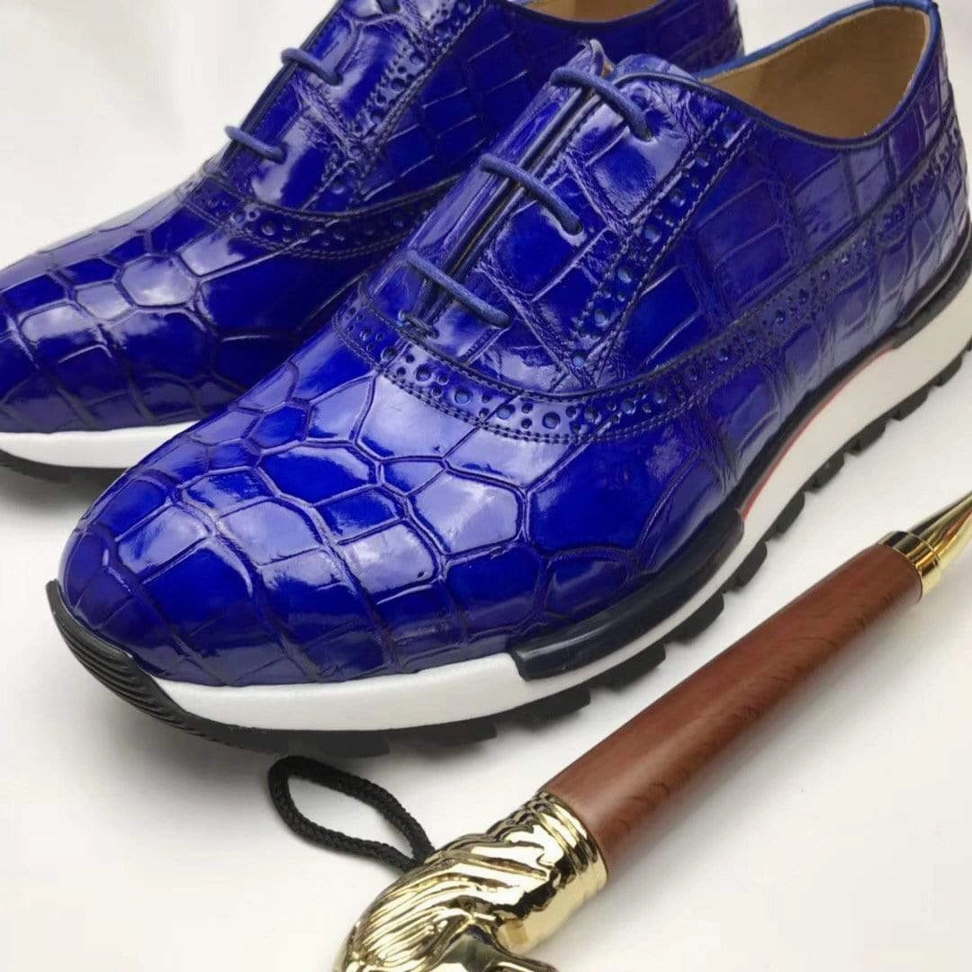 Crocodile Shoes CROCODILE  Sports Shoes Leisure Men's Shoes Asics Tiger Wrestling Shoes For Sale