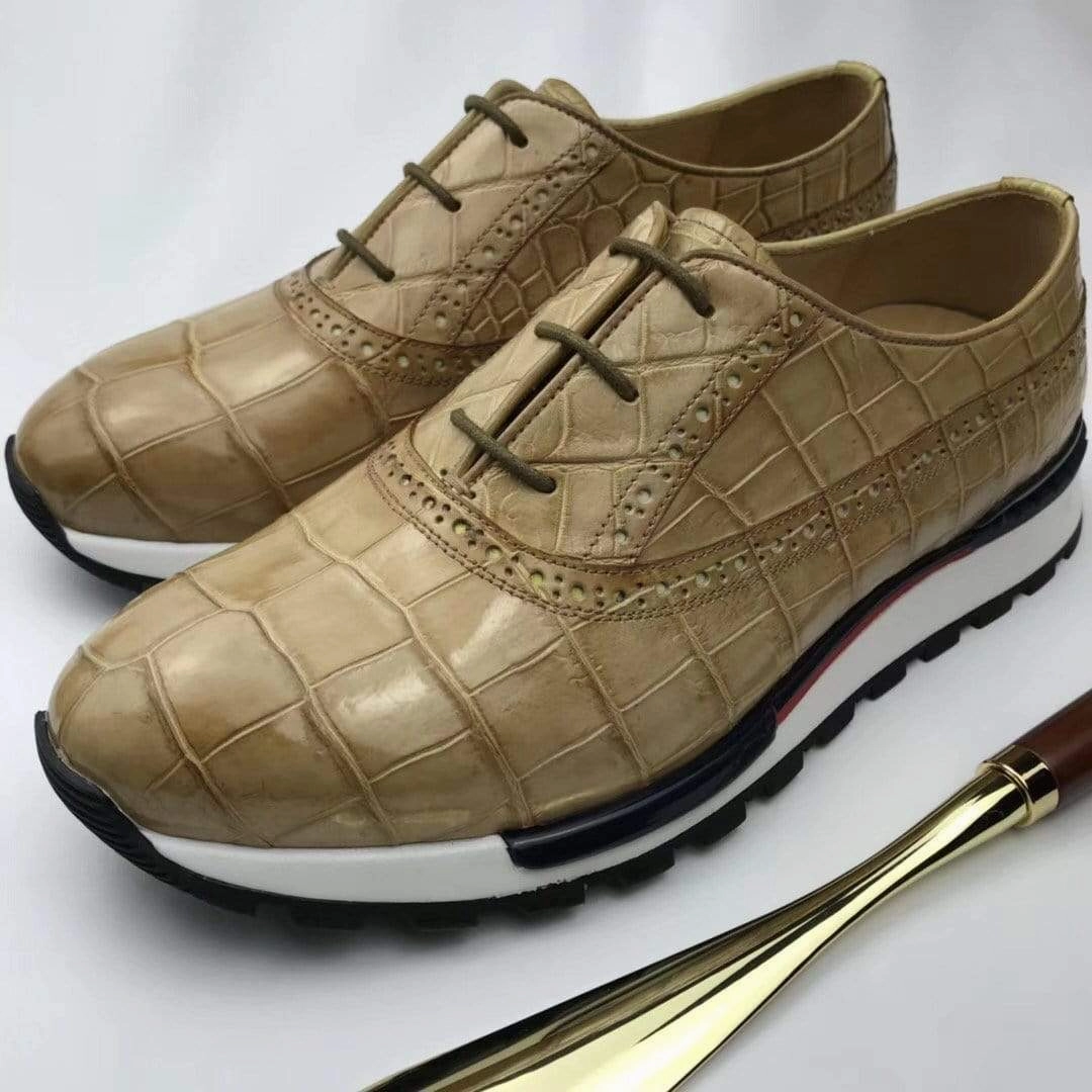 Crocodile Shoes CROCODILE  Sports Shoes Leisure Men's Shoes Asics Tiger Basketball Shoes