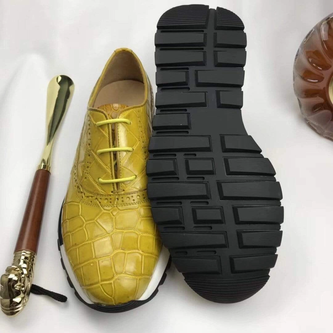 Gore Tex Asics Shoes Crocodile Shoes CROCODILE  Sports Shoes Leisure Men's Shoes