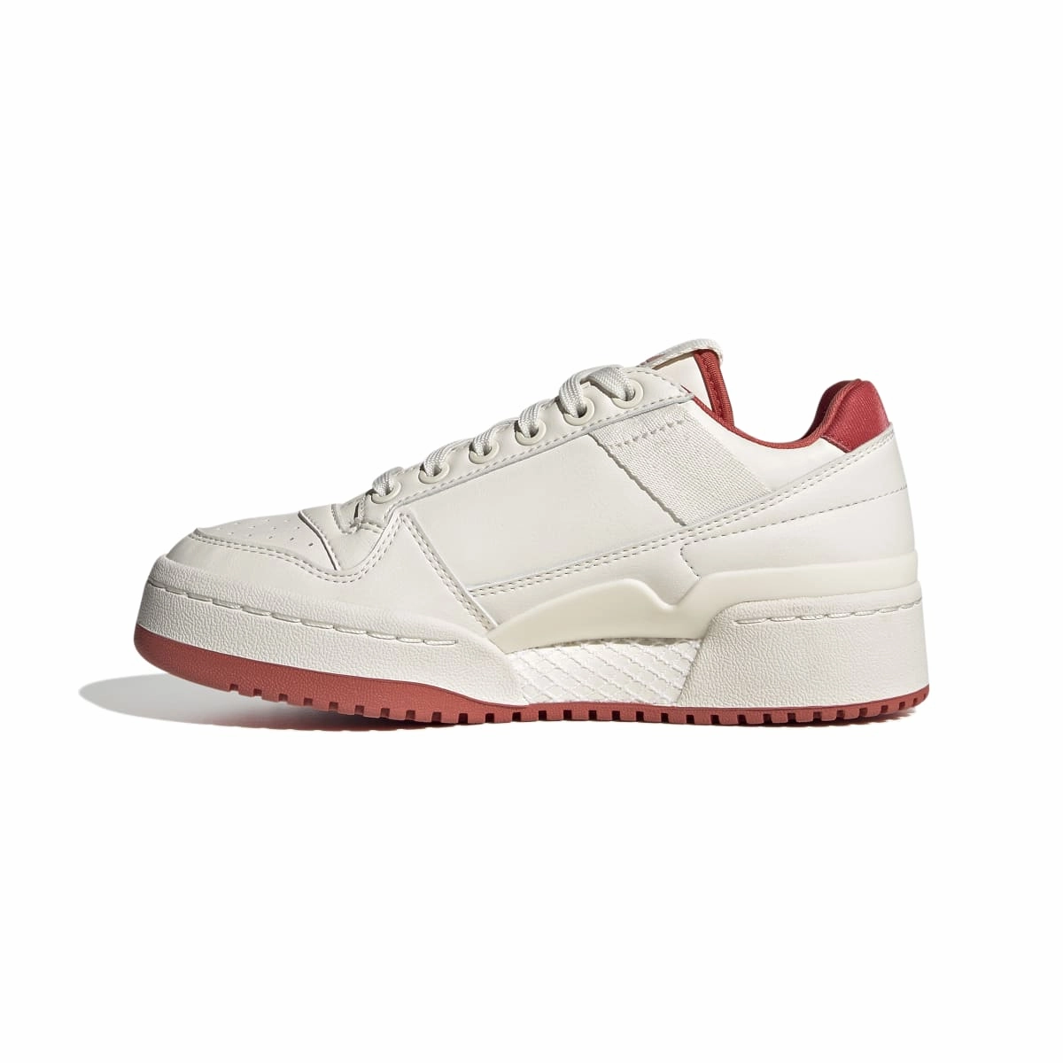 ADIDAS GX7292 FORUM BOLD JR'S (Medium) White/White/Red Synthetic Lifestyle Shoes Linen Air Body Align