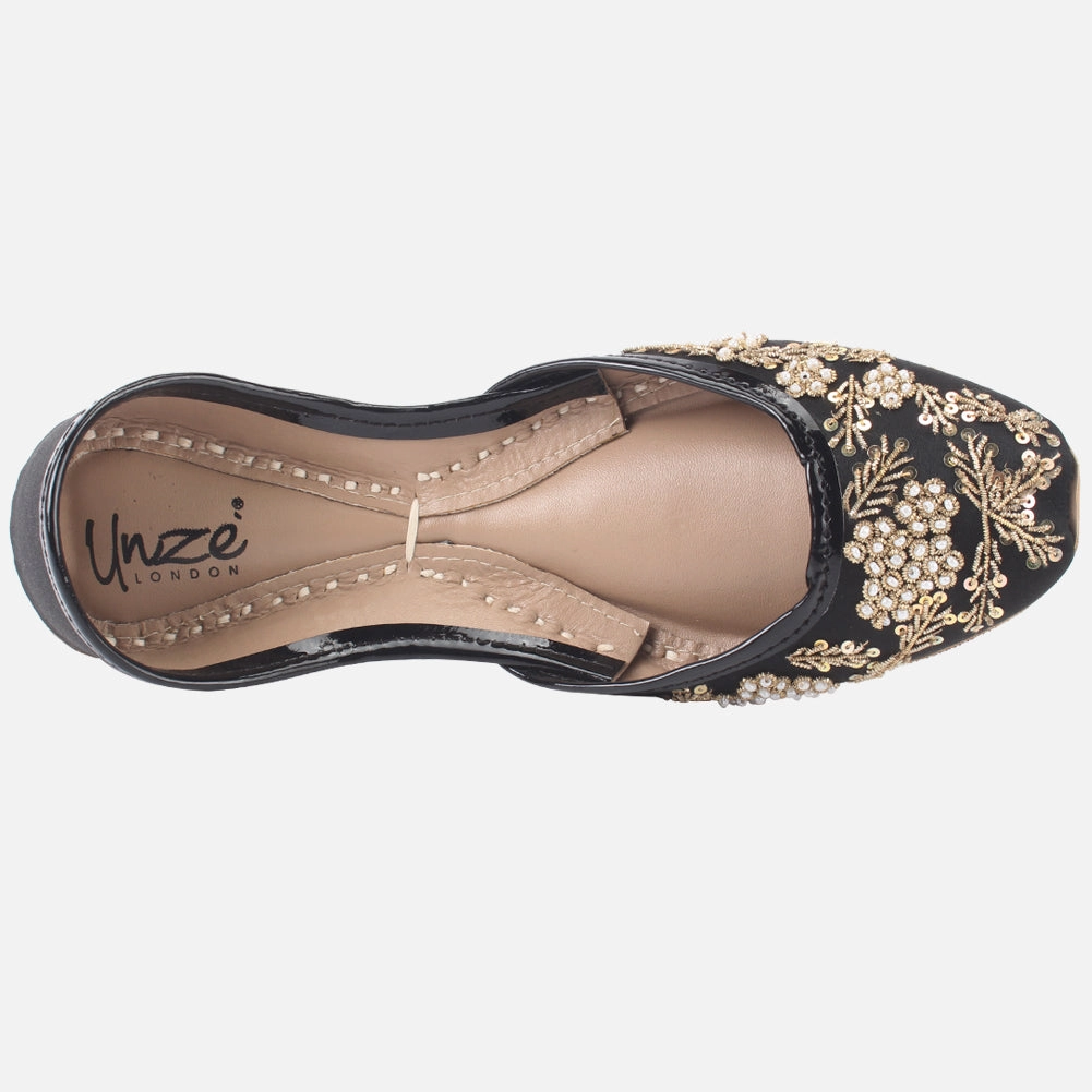 Woman "ASTRO" Traditional Khussa Flat Foot Walking Shoes