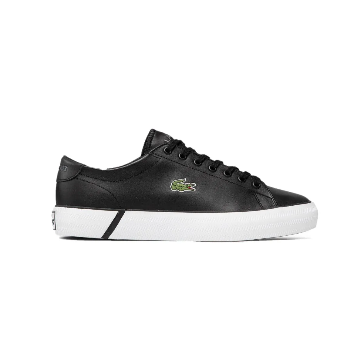 Boho Free LACOSTE 7-41CMA0014312 GRIPSHOT BL MN'S (Medium) Black/White Leather & Synthetic Lifestyle Shoes