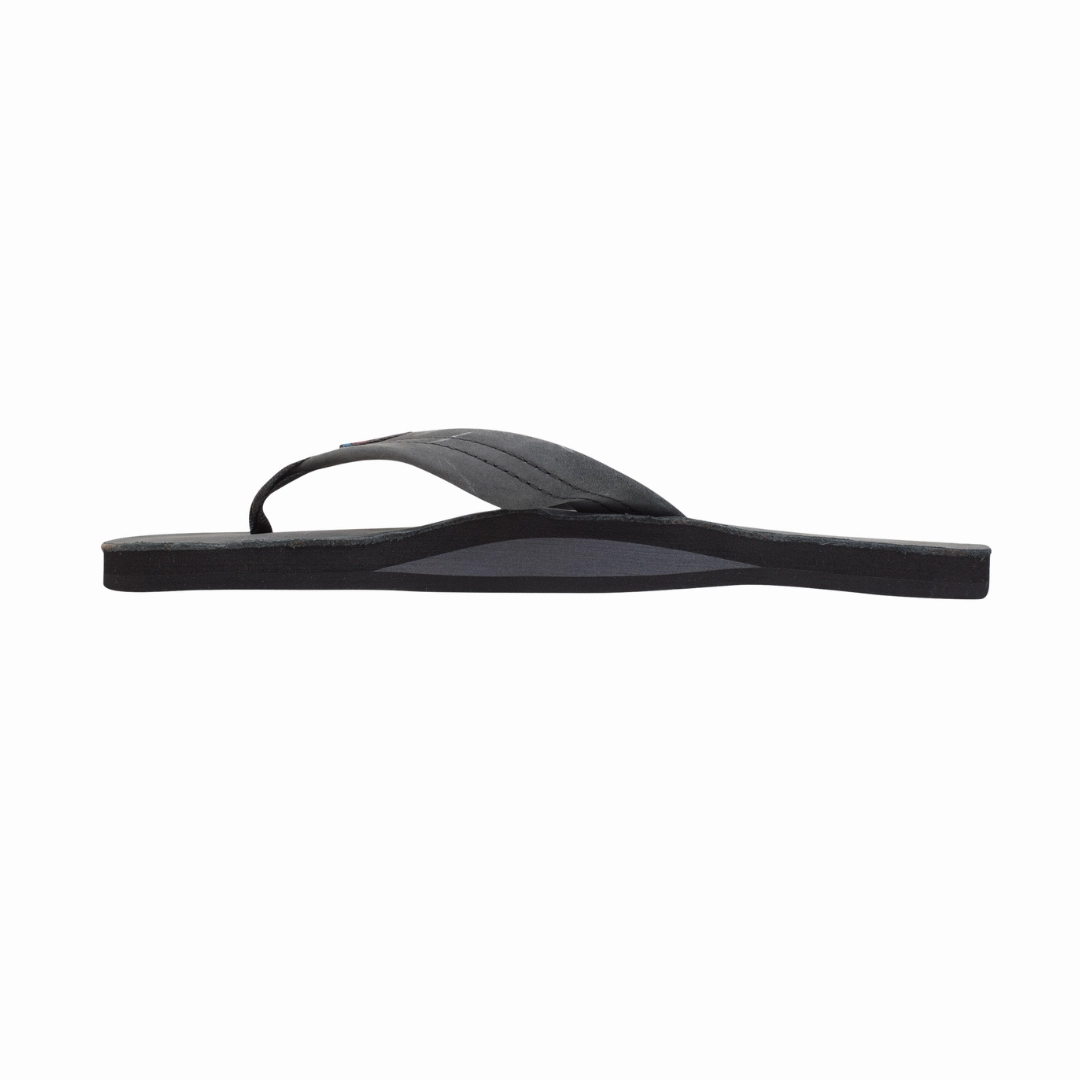 Trendy Fit RAINBOW 301ALTS0W/PBLK SINGLE LAYER PREMIER WMN'S (Medium) Premier Black Leather Strap Sandals