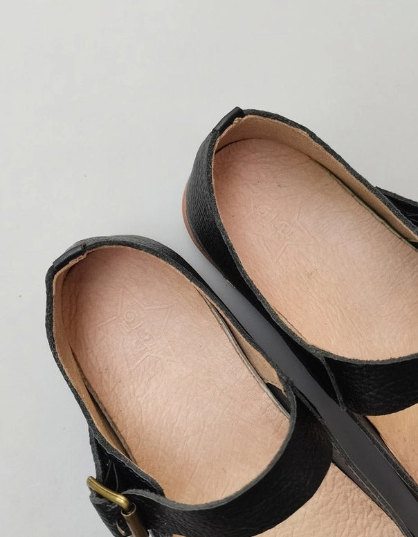 Comfortable Rounded Toe Wide Shoes for Women Hiking Flats Shoes