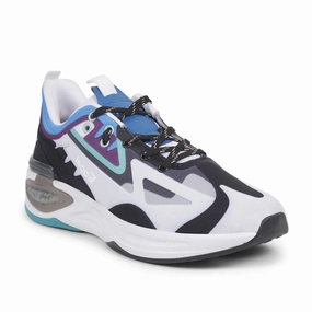 Leap7x White Sports Lacing Running Shoes For Men HANOVER-1 By Liberty Nano X4 Training Shoe