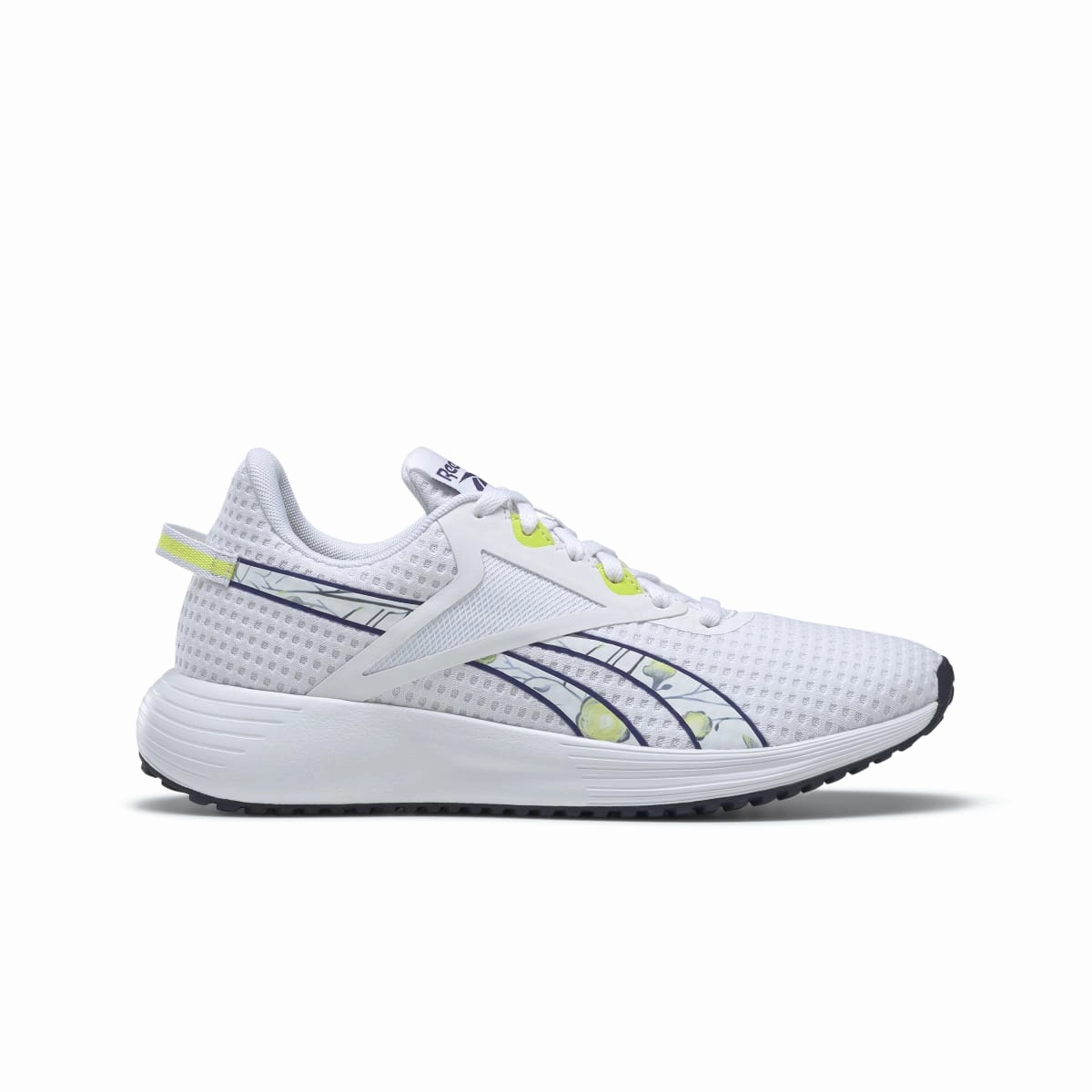 Fashion-forward flair Distinctive flair REEBOK GY3978 LITE PLUS 3 WMN'S (Medium) White/Purple/Yellow Mesh Running Shoes