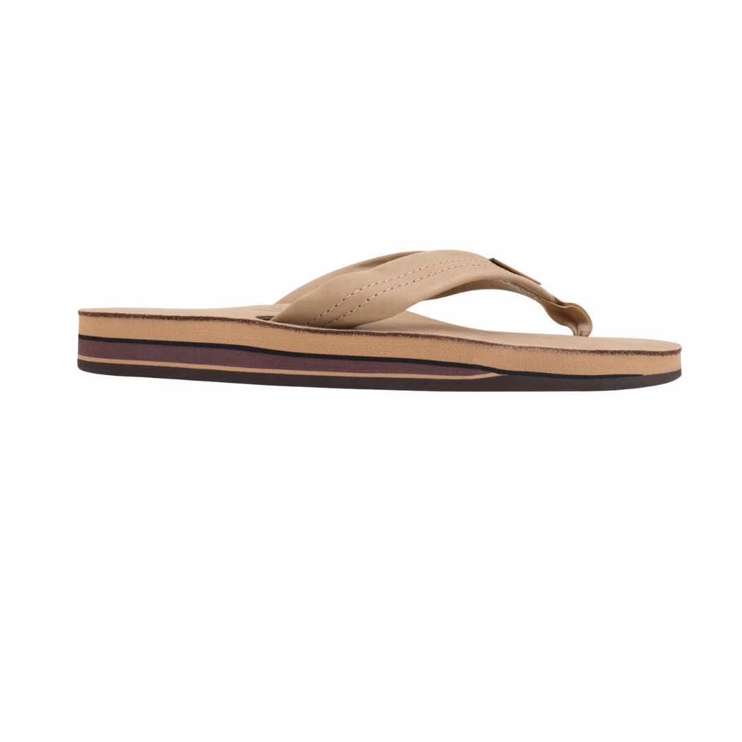 RAINBOW 302ALTS0W/SRBR DOBLE LAYER PREMIER WMN'S (Medium) Sierra Brown Leather Strap Sandals Summer Footwear Sweat Free