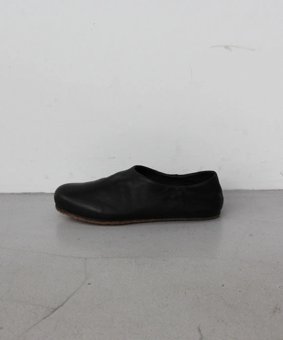 GUIDI Slipper slip on , sole rubber "BLACK" Brown Tall Boots