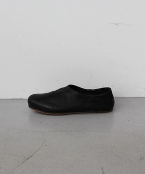 Calf Length Boots GUIDI Slipper slip on , sole rubber "BLACK"