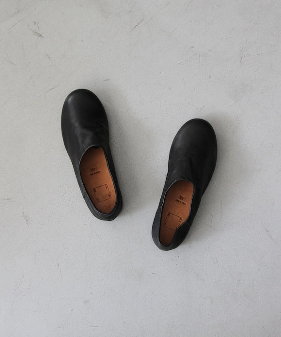 GUIDI Slipper slip on , sole rubber "BLACK" Comfortable Cowgirl Boots