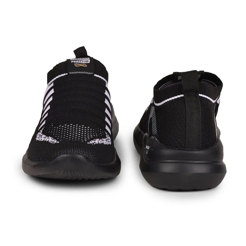 Force 10 By Liberty Men Sports Black Non Lacing Walking Shoes Reebok Weight Training Shoes