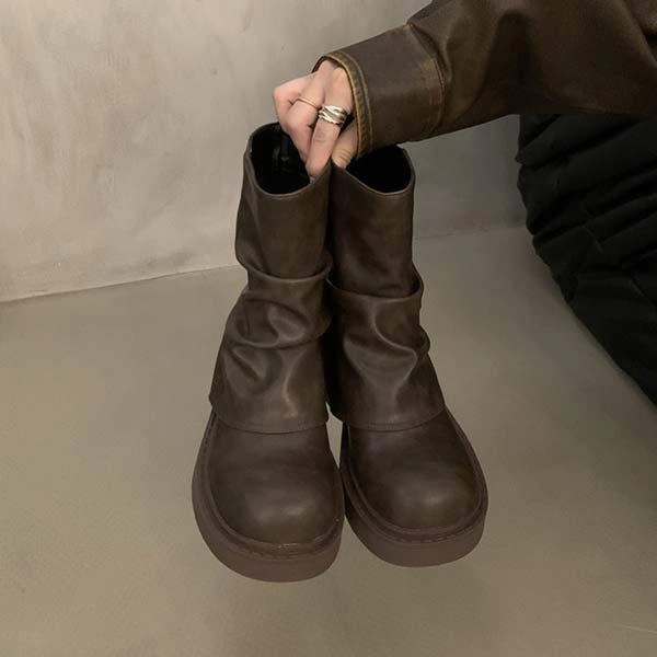 Women's Retro Thick Sole Martin Boots 90445690C Adidas Tyshawn Ii Shoes