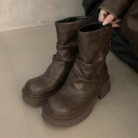 Women's Retro Thick Sole Martin Boots 90445690C Adidas Shoes Jogger