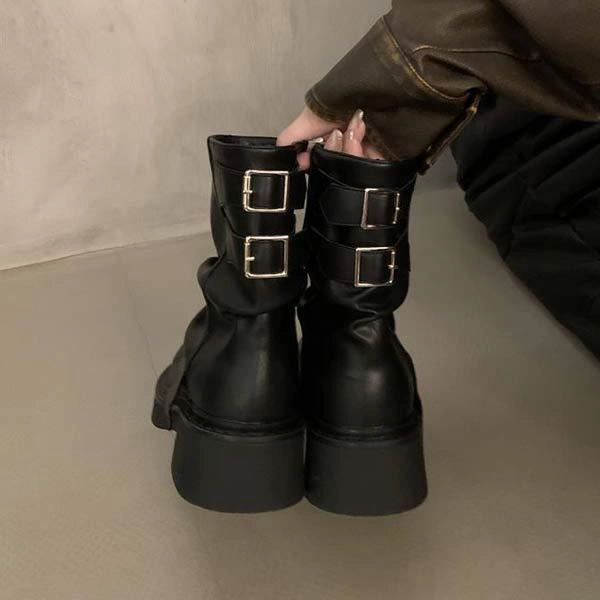 Adidas Jabbar Shoes Women's Retro Thick Sole Martin Boots 90445690C