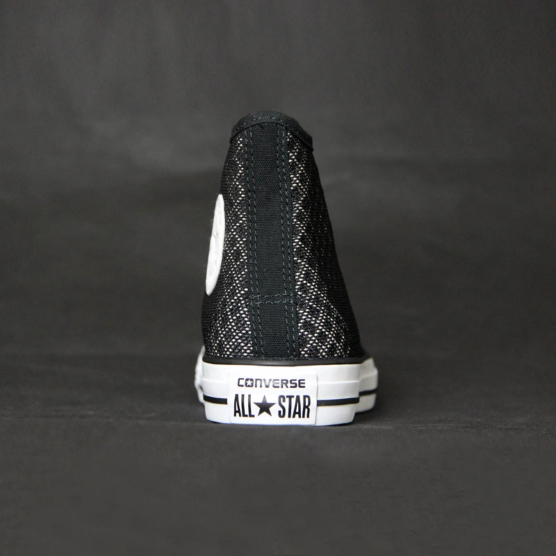 Converse black Stripe weave sneakers canvas shoes Lace Flat Wedding Shoes