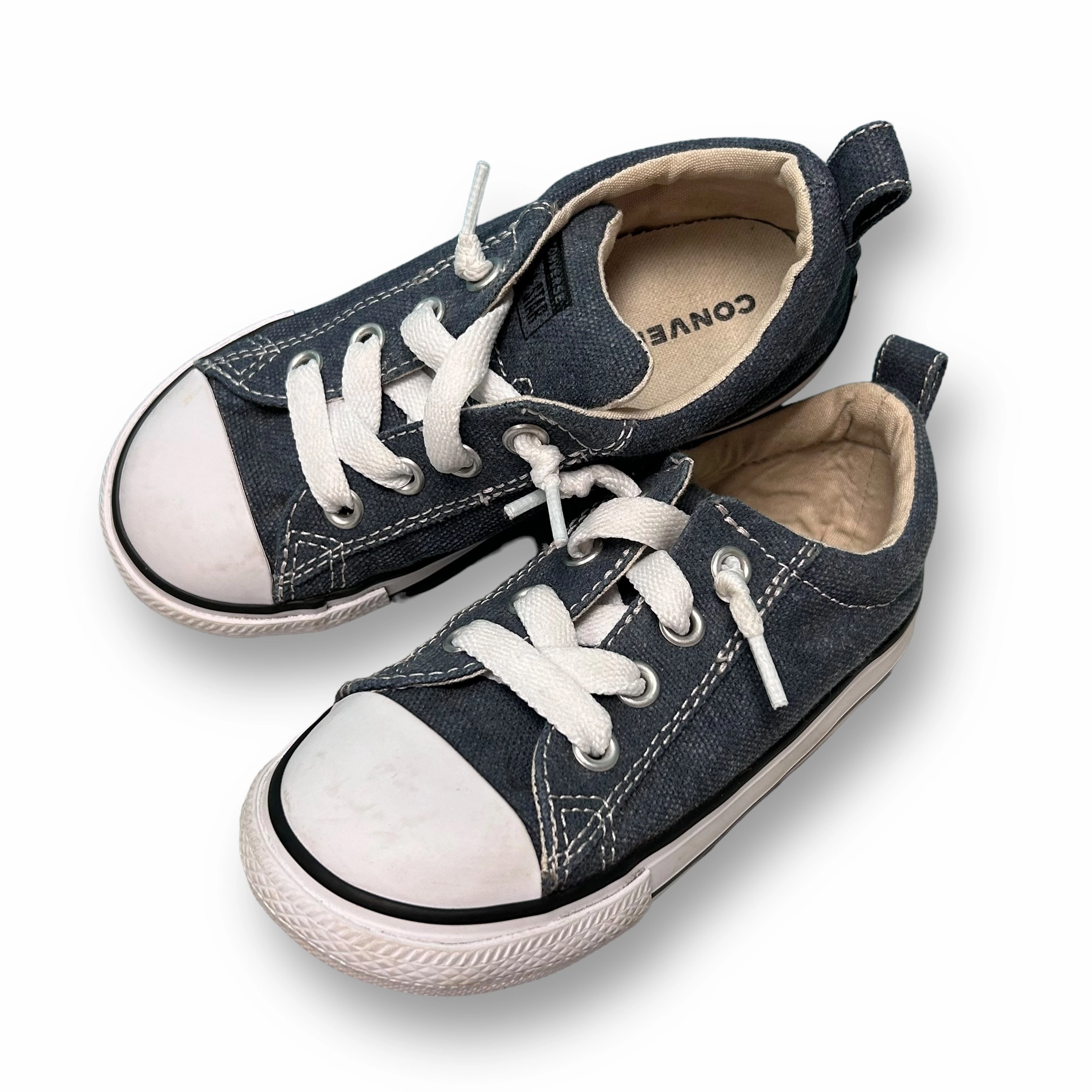 Tennis Shoes Nearby Converse Chuck Taylor All Star Kids Size 10 Blue Denim Slip On Sneakers