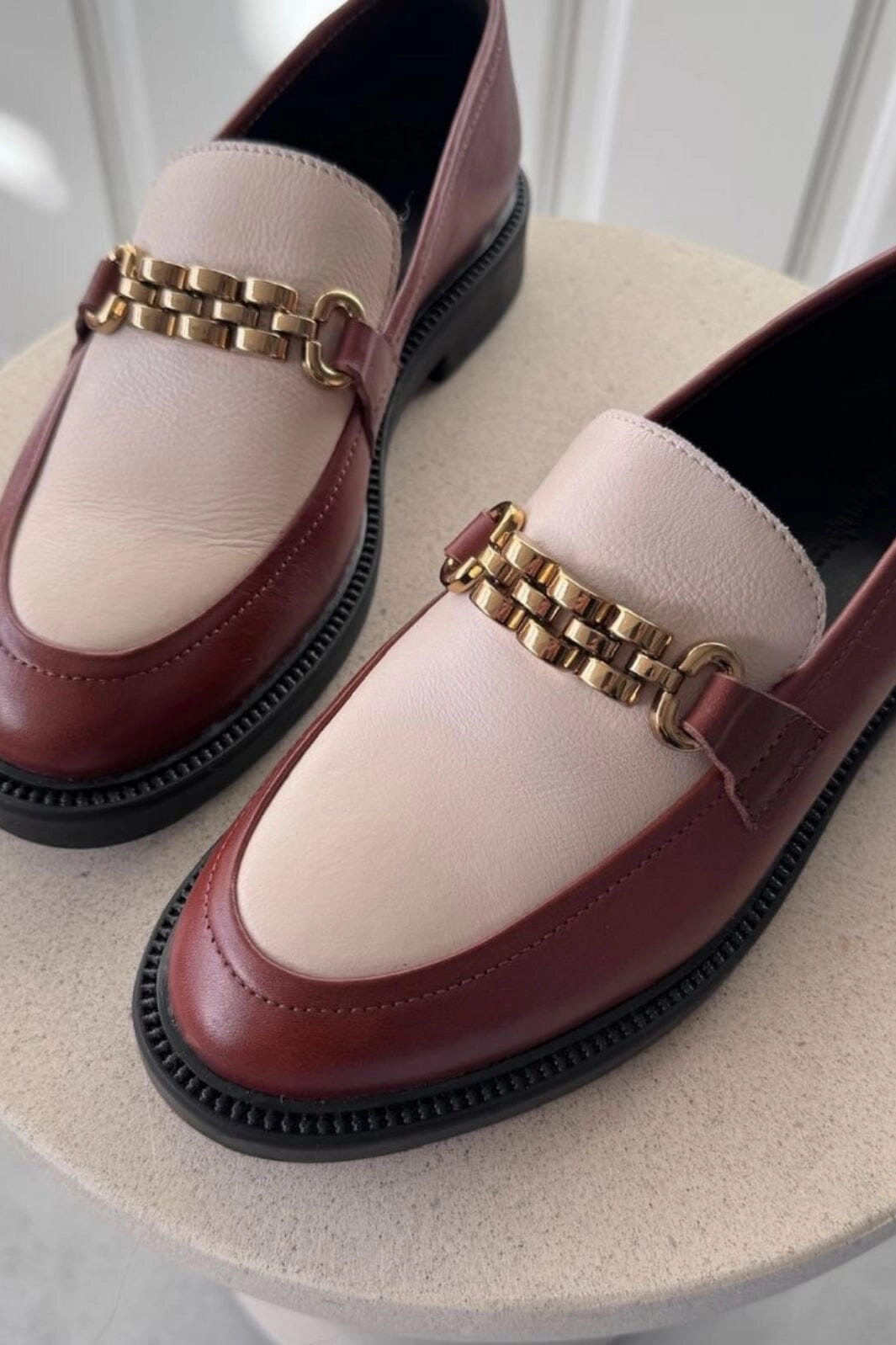 Copenhagen Shoes - Feel Spring - 214 Cognac / Nude Intentionally Blank Loafers