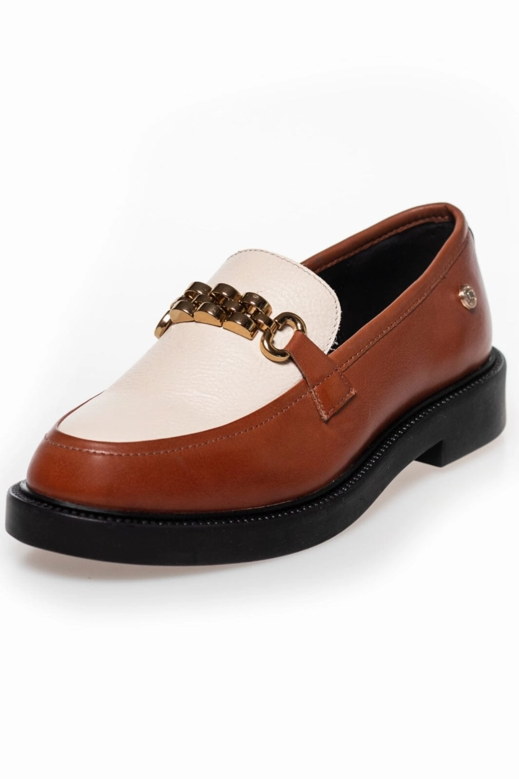 Copenhagen Shoes - Feel Spring - 214 Cognac / Nude Loafers Buckle