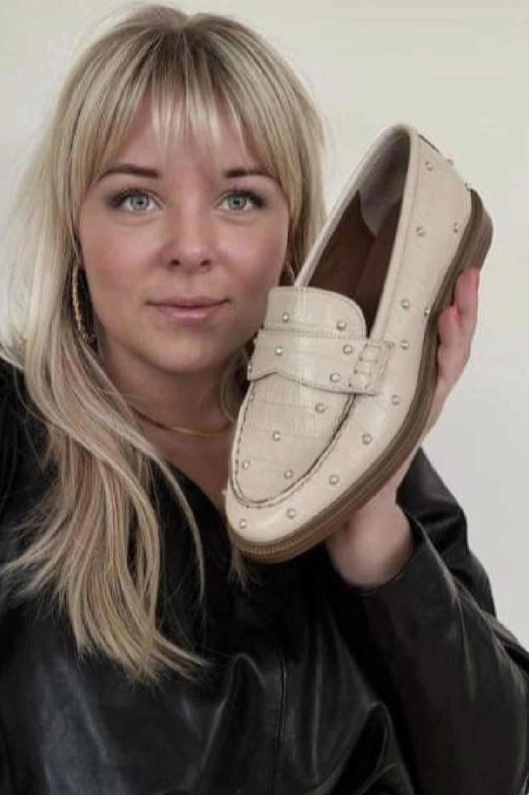 Copenhagen Shoes - The Pearl Shoe Beige - 00089 Grey Morn (Beige) Gucci Loafers On Sale