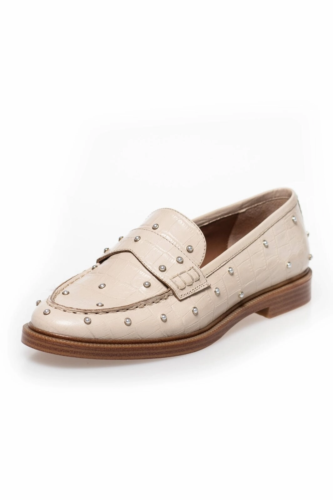 Nine Loafers Copenhagen Shoes - The Pearl Shoe Beige - 00089 Grey Morn (Beige)