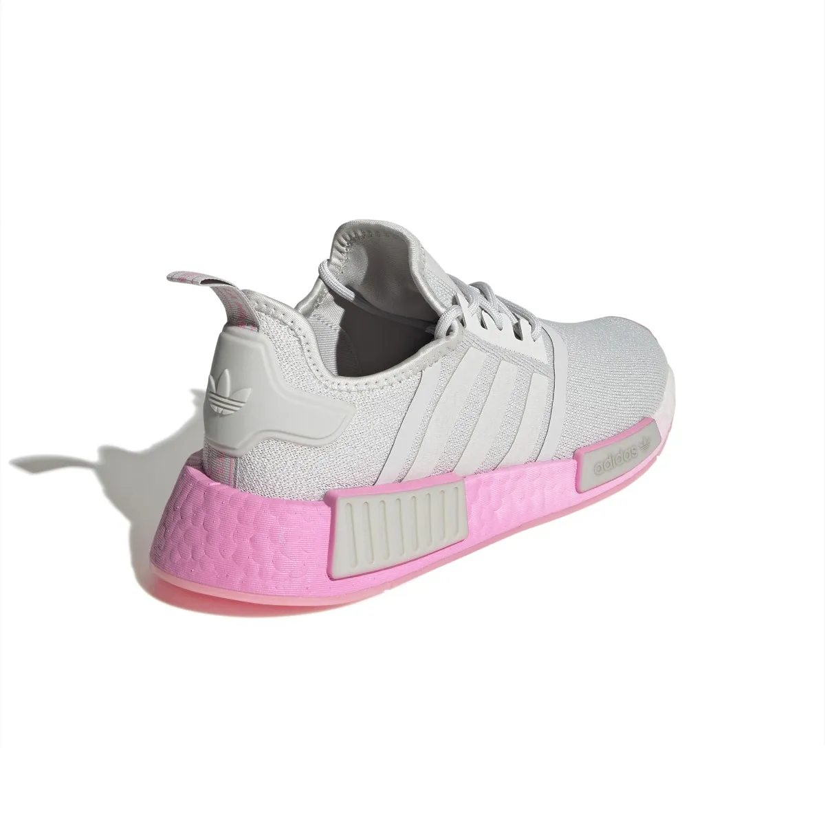 Child Run ADIDAS GW9462 NMD_R1 WMN'S (Medium) Grey/Pink/White Stretch Fabric Running Shoes
