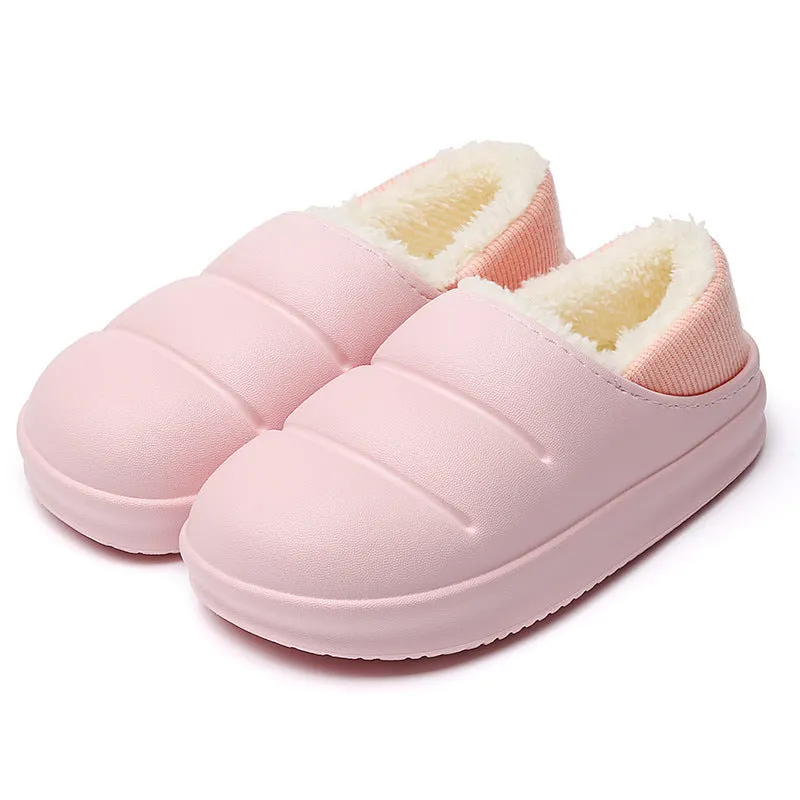 Slippers Design For Couple Cotton Slippers Wiomen Winter Warm House Shoes Waterproof Garden Slipper