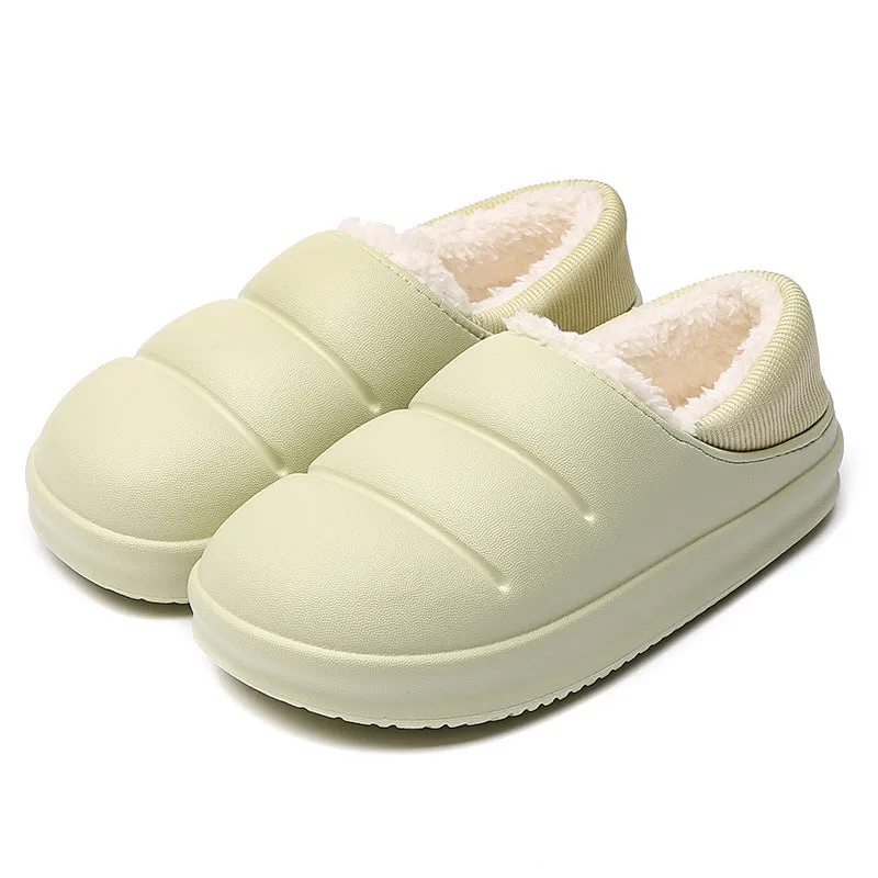 Couple Cotton Slippers Wiomen Winter Warm House Shoes Waterproof Garden Slipper Slippers Bear