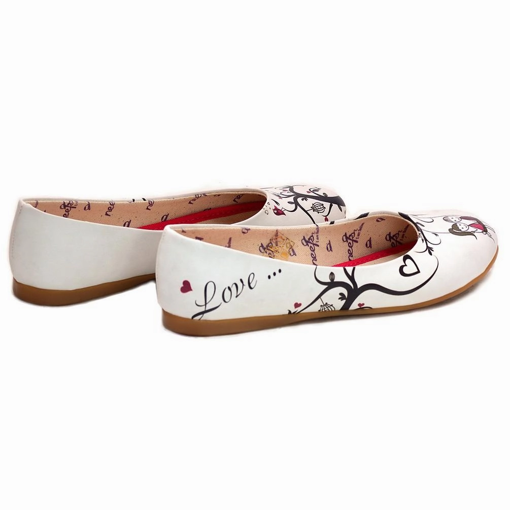 Smart Fit Stretchable Couple in Love Ballerinas Shoes NFS1001