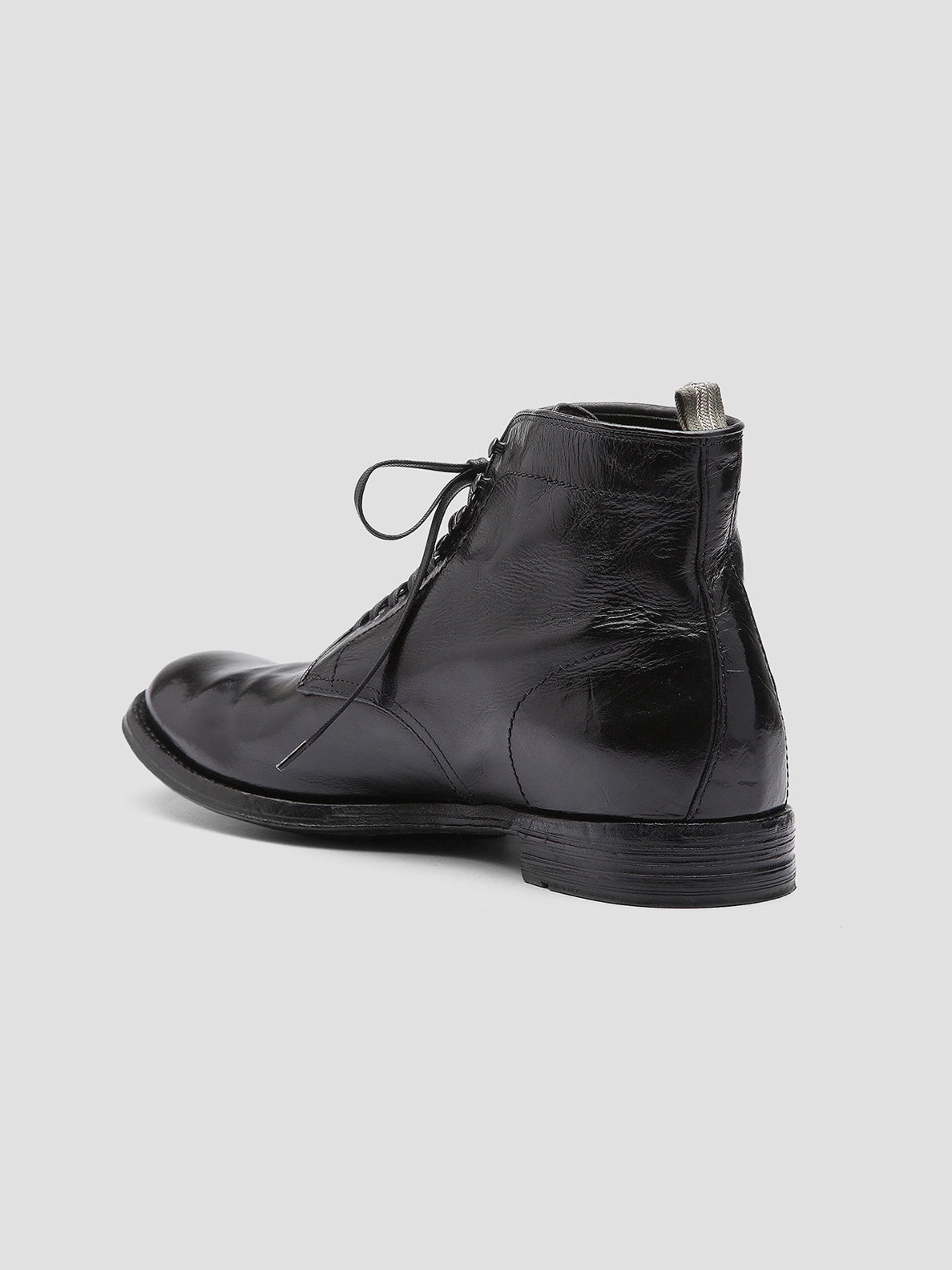 ANATOMIA 013 - Black Leather Ankle Boots Gold Cowboy Boots