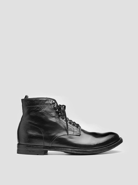 ANATOMIA 013 - Black Leather Ankle Boots Chealsea Boots