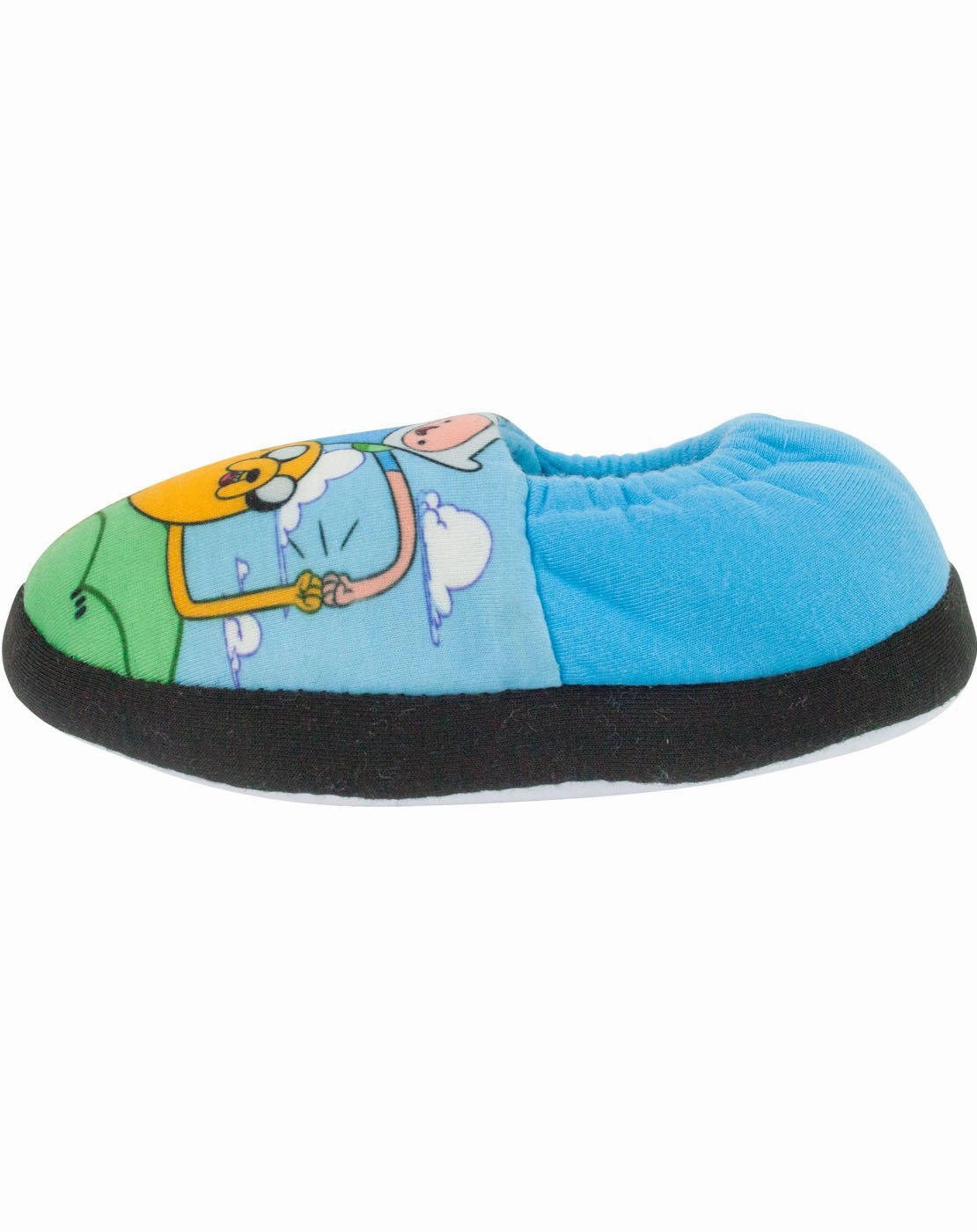 Walmart Moccasin Slippers Adventure Time Finn and Jake Boy's Slippers - Blue