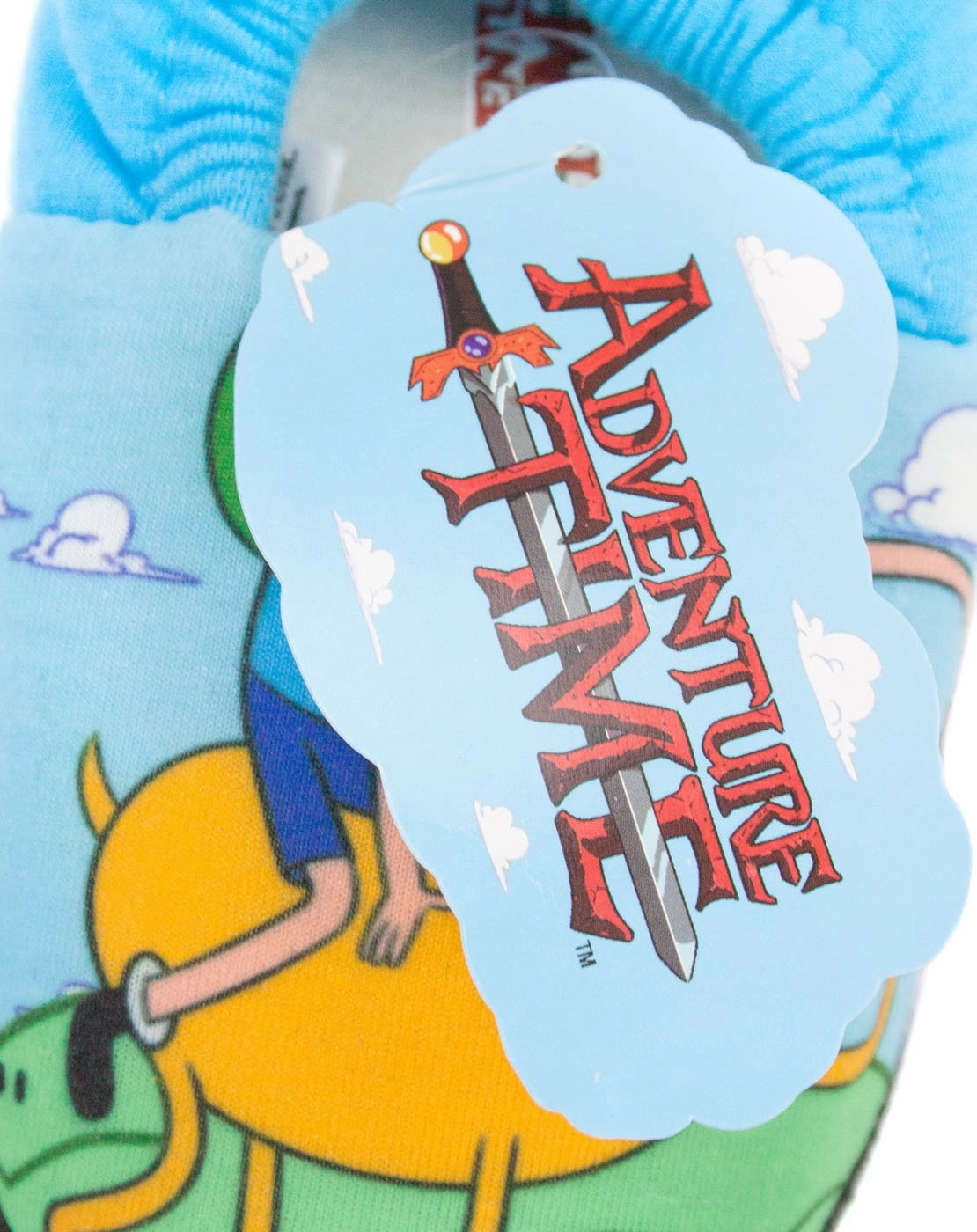 Adventure Time Finn and Jake Boy's Slippers - Blue Secret Treasure Slippers