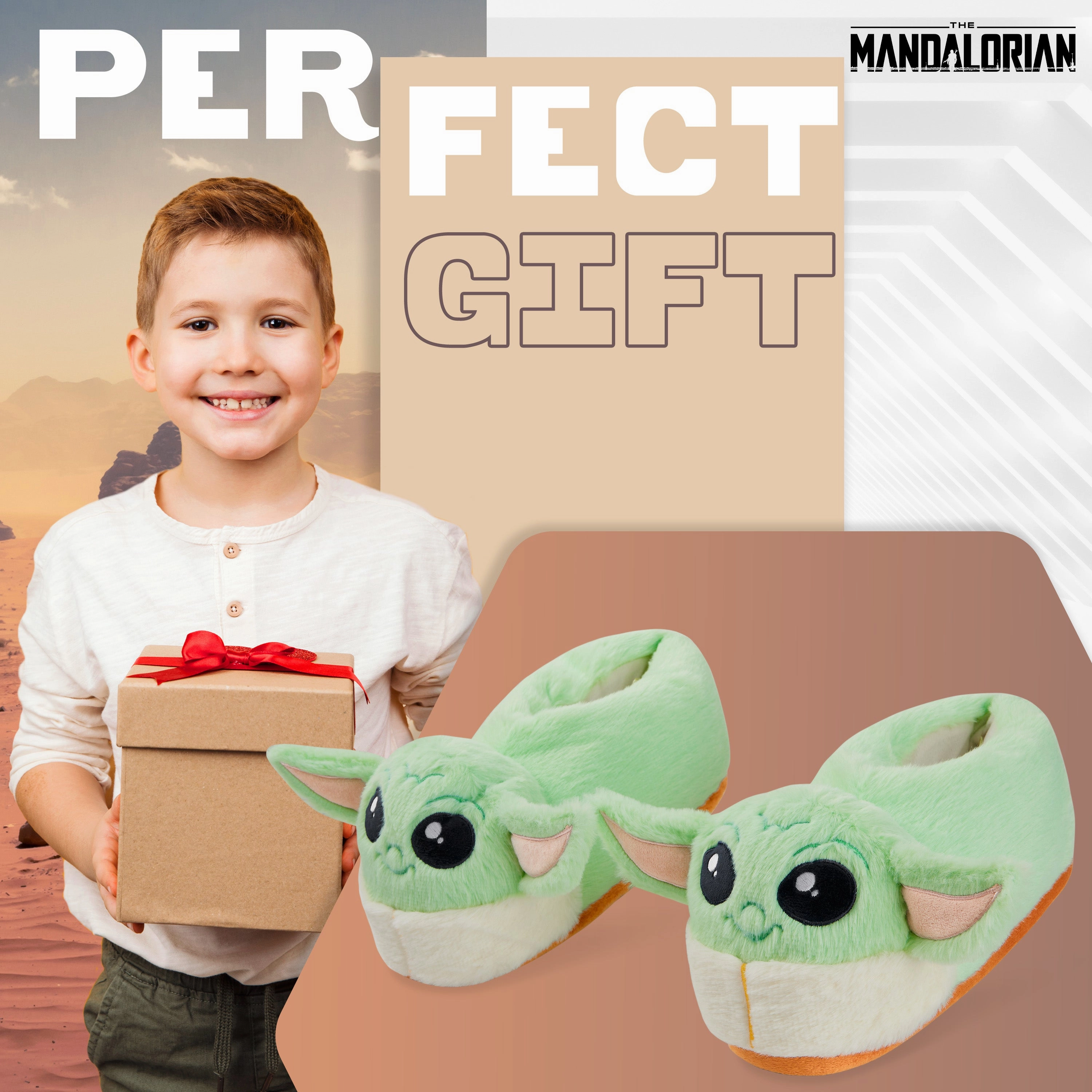 Disney Stitch Slippers Kids - 3D Fluffy Baby Yoda Children Warm Slippers Size 11-2 Non-Slip House Shoes Gifts for Kids Haute Hippie Slippers