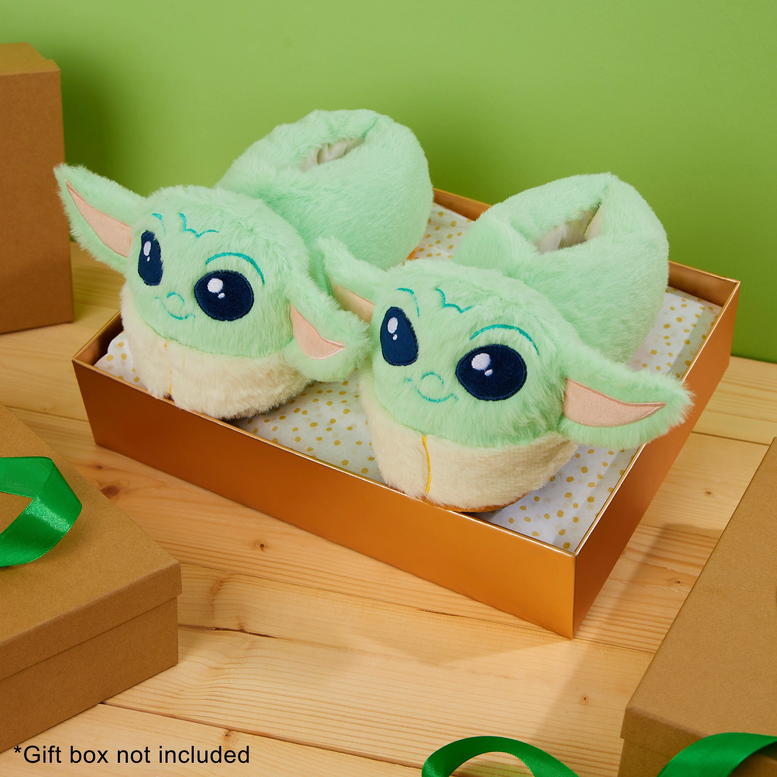 Comfiest Slides Disney Stitch Slippers Kids - 3D Fluffy Baby Yoda Children Warm Slippers Size 11-2 Non-Slip House Shoes Gifts for Kids
