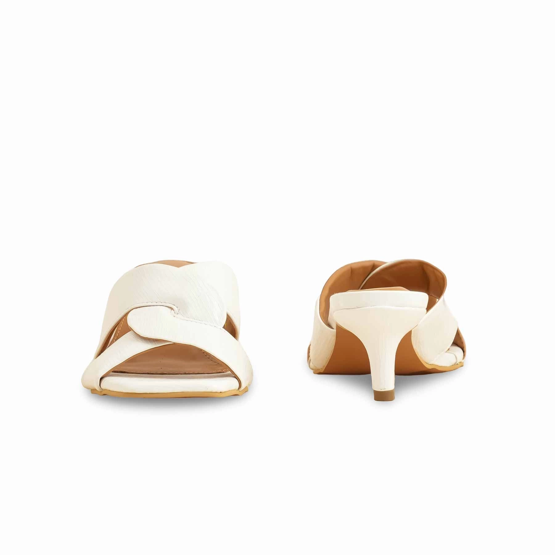 Cream Formal Slipper For Women FR8321 Non Skid Slippers