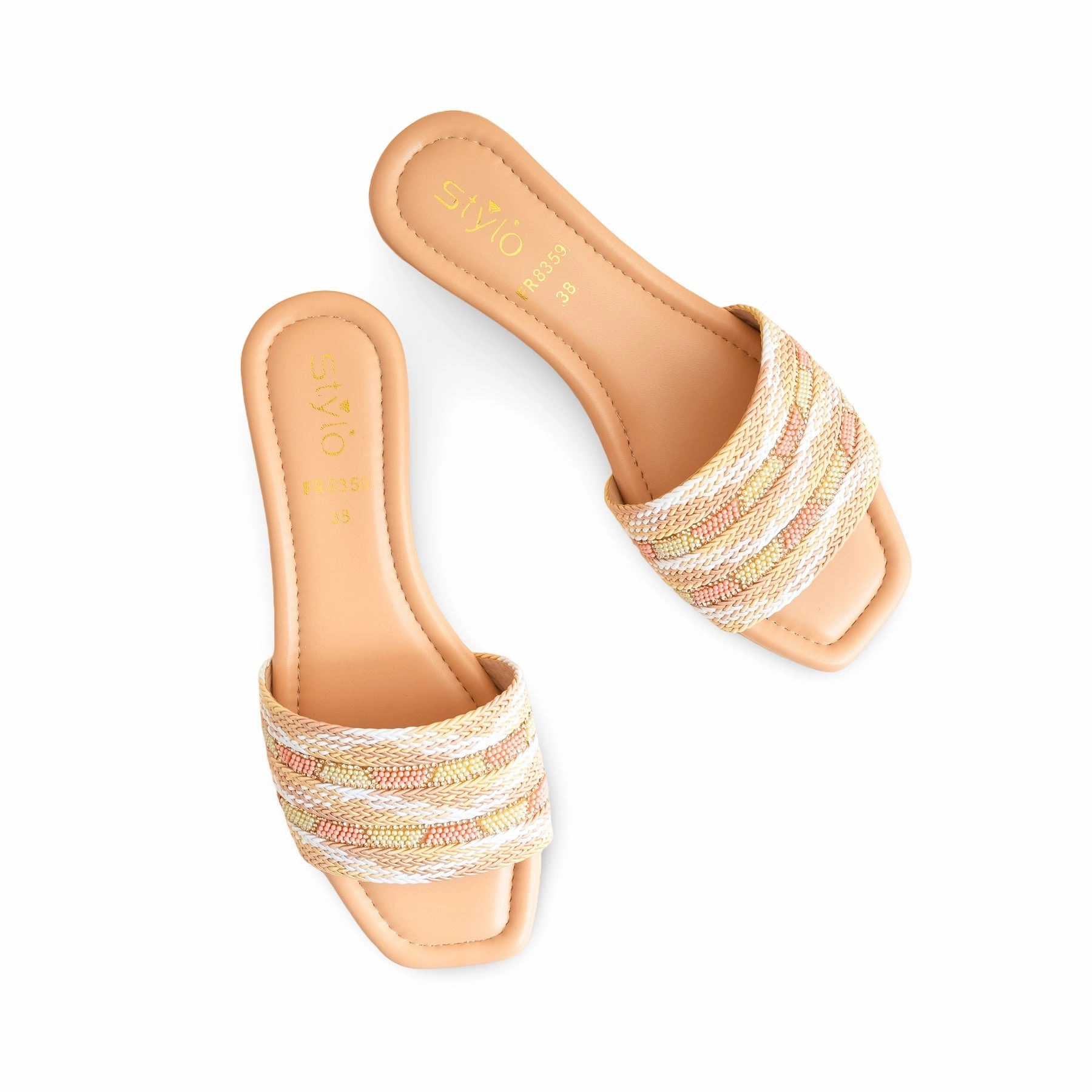 Beige Formal Slipper FR8359 Oofoam Slippers