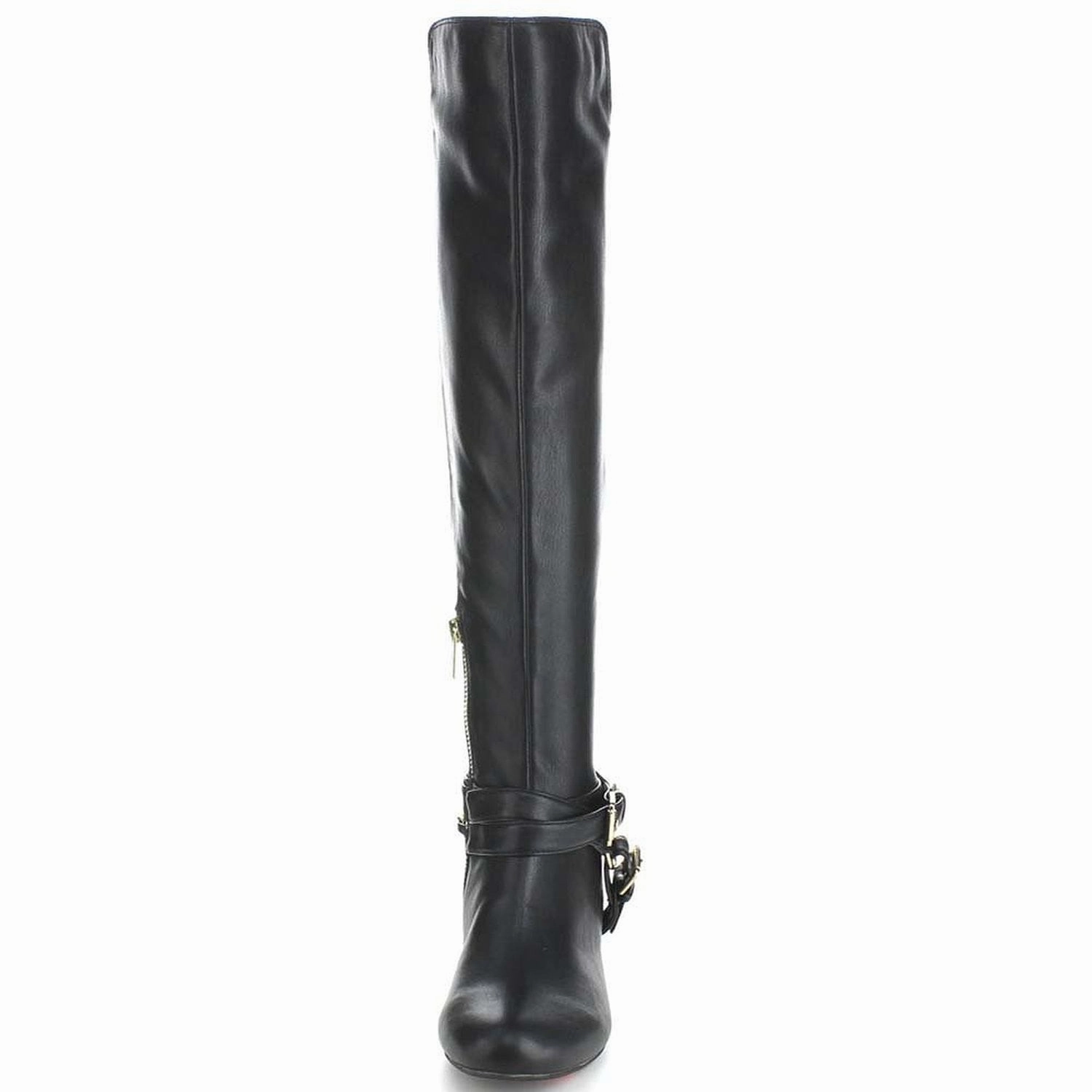 Hunter Original Tall Rain Boot Criss Cross Two-tone Ankle Strap Side Zip Knee High Vegan Equestrian Pirate Boots