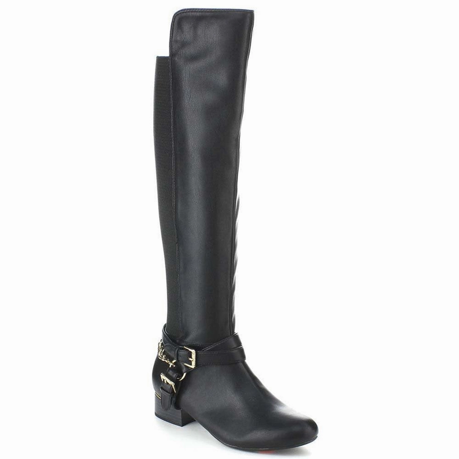 Criss Cross Two-tone Ankle Strap Side Zip Knee High Vegan Equestrian Pirate Boots Rain Boots For Size 12