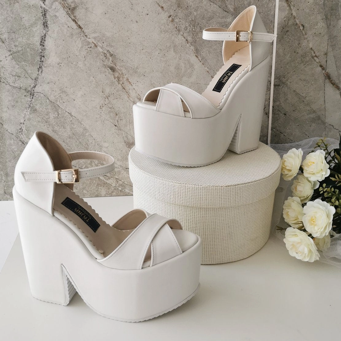 Asics Trail Scout 3 Running Shoe Cross Strap High Heel Bridal Wedge Shoes