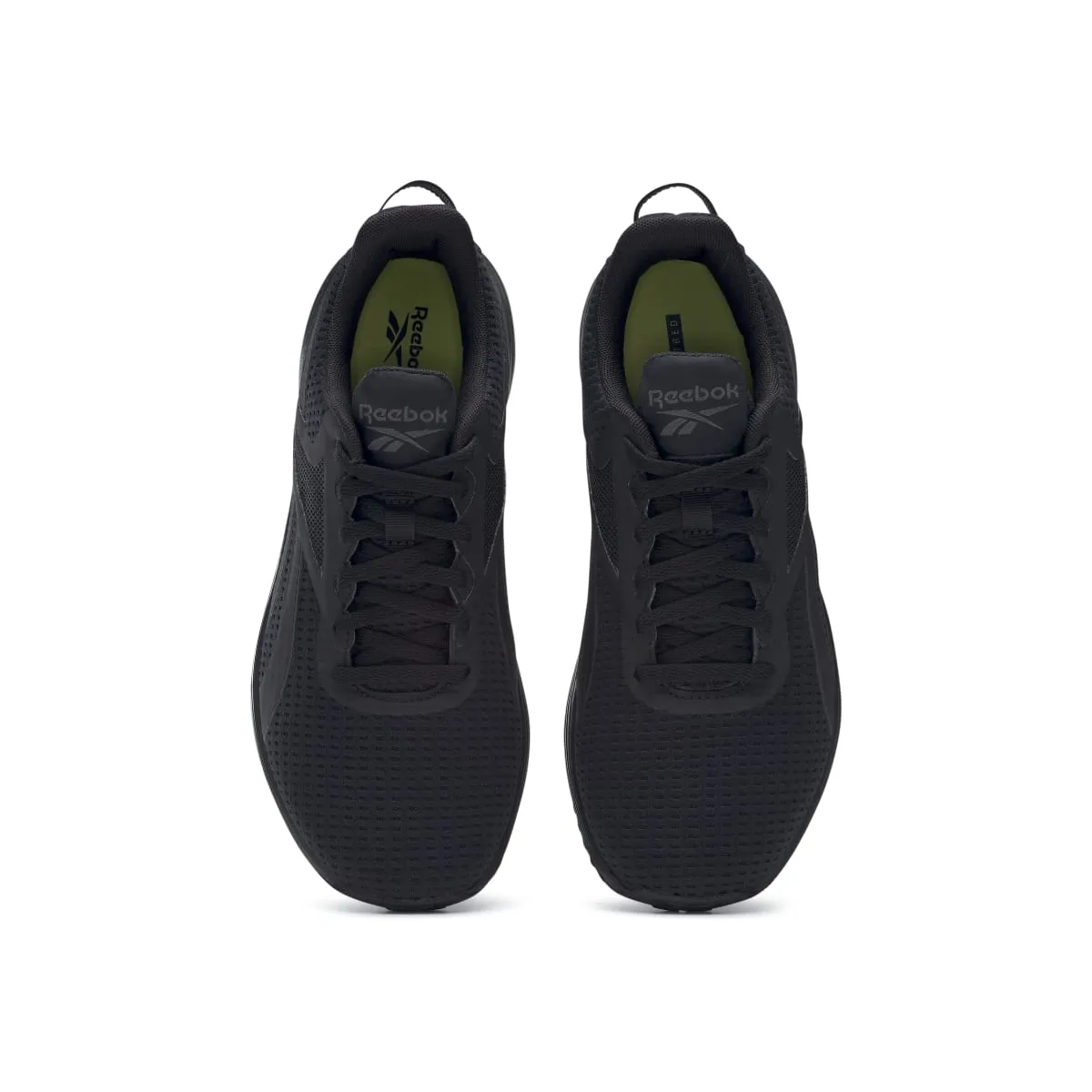 trendy - feature shoes REEBOK GY3977 LITE PLUS 3 WMN'S (Medium) Black/Grey/Yellow Mesh Running Shoes