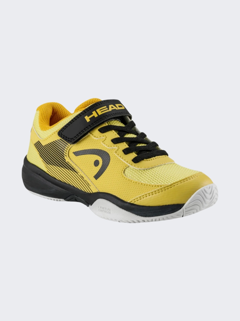 Head Sprint Velcro 3 Kids Tennis Shoes Yellow/Black Bnbk Tennis Shoes Saucony