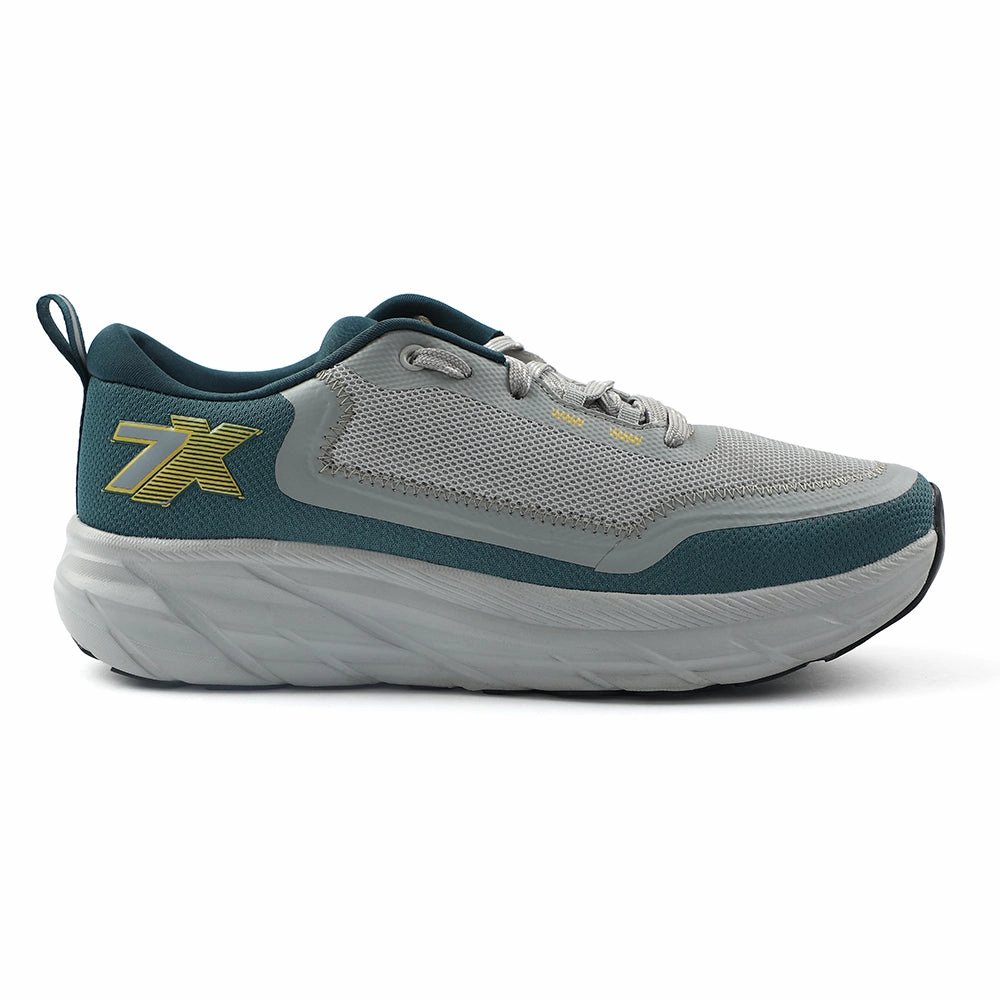 Leap7x Dark Grey Sports Lacing Running Shoes For Men ROBUST-3E By Liberty Best Shoes For Treadmill And Weight Training